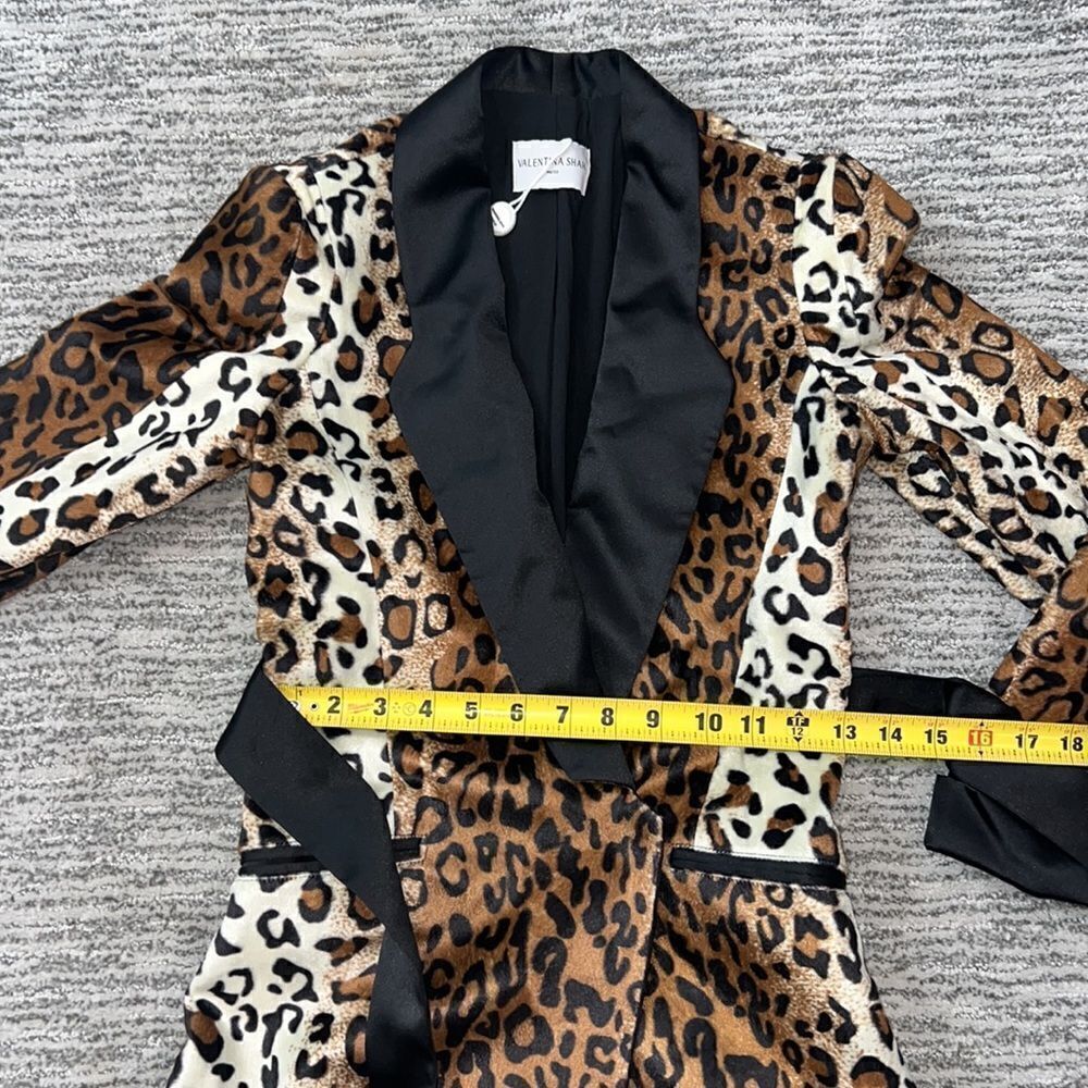 New Valentina Shah Leopard Blazer Dress Size 0 Revolve - Picture 9 of 15